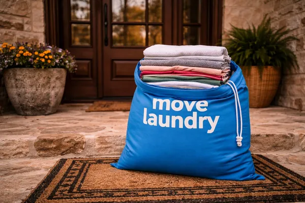Clean laundry delivered to door